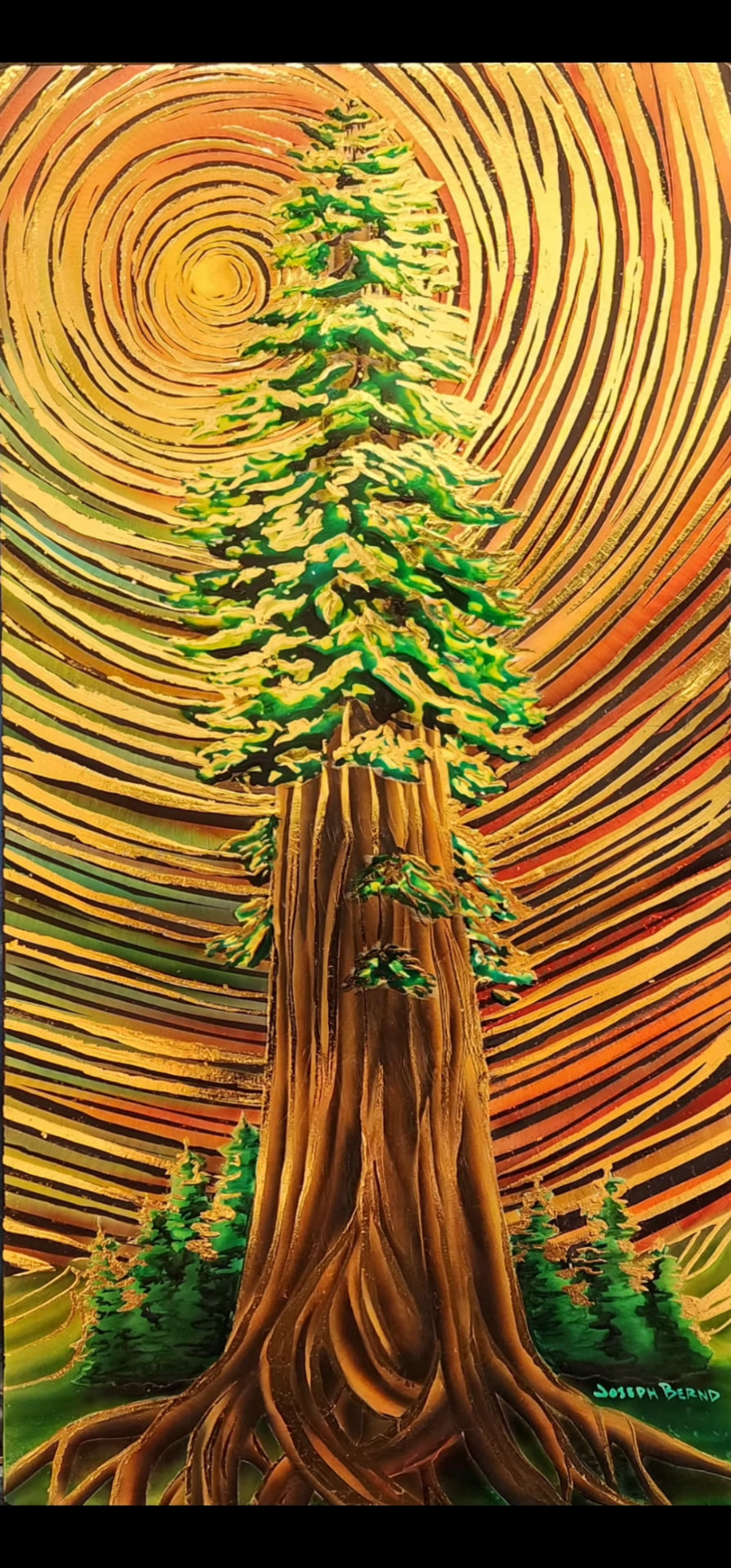 Sentinel — Ground and Burnished Aluminum, Candy Paints, Gold Leaf, Sealed with an Automotive Clear Coat