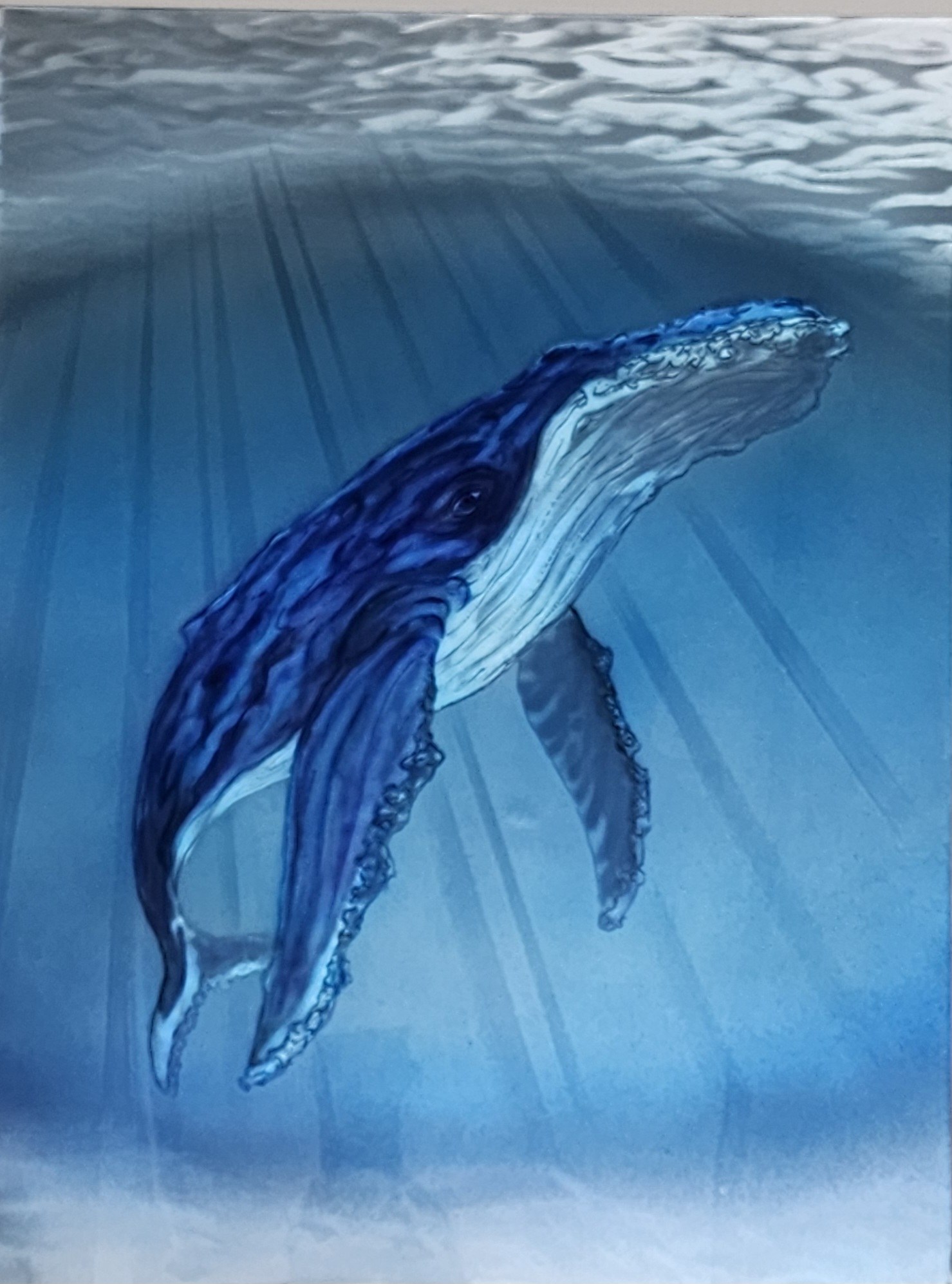 Humpback No. 8 — Ground and Burnished Aluminum, Candy Paints, Sealed with an Automotive Clear Coat