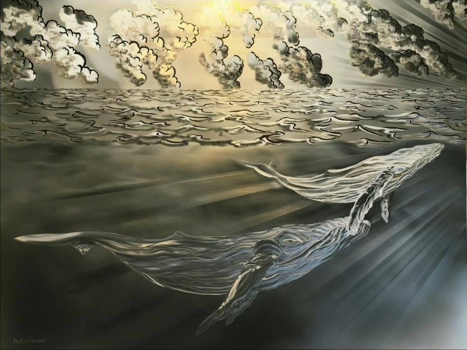 First Light — Ground and Burnished Aluminum, Gold Leaf, Sealed with an Automotive Clear Coat